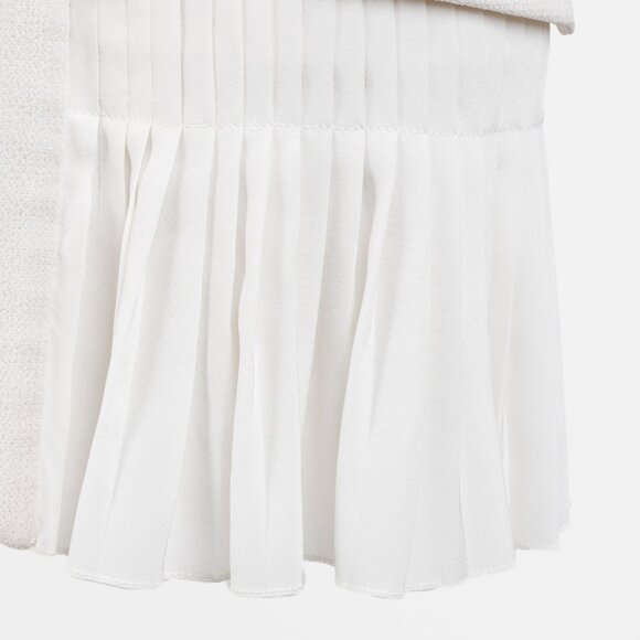 Christian Dior Tailored Wool and Silk Cream Pleated Tunic Vest - Picture 6 of 12